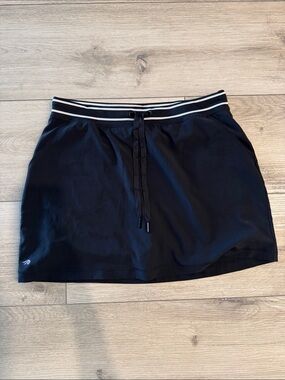 Ideology Black Mini Skirt with Striped Elastic Waistband